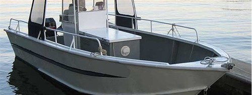 Launching a fishing boat 